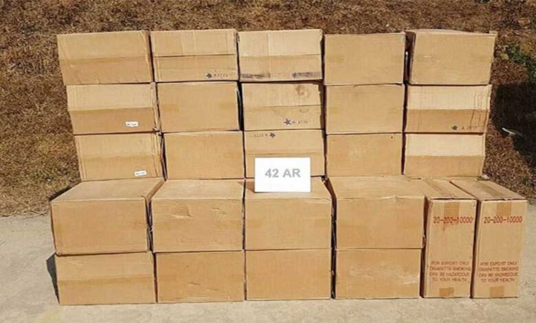 Foreign cigarettes worth around Rs 1cr seized from Mizoram