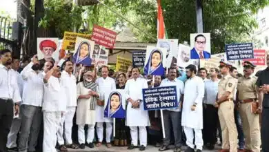 NCP protests against 'derogatory' articles on Savitribai Phule