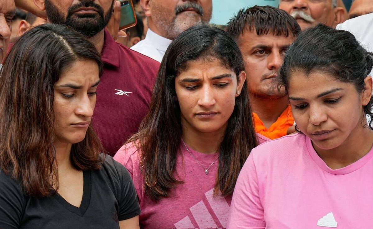 Wrestlers protest 1 1 SIT to probe sexual harassment of wrestlers