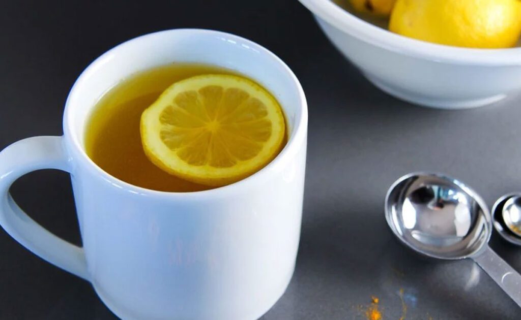 hot lemon turmeric water is considered good for health