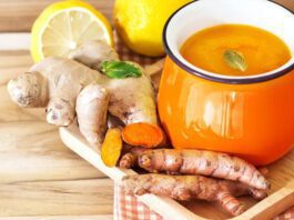 hot lemon turmeric water is considered good for health