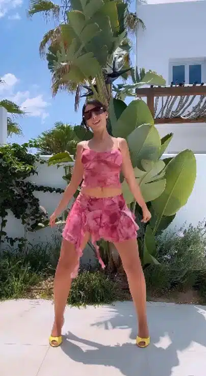 Nora Fatehi danced wearing a swim top