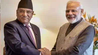 PM Modi meets Nepali counterpart Prachanda