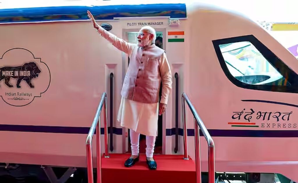 PM flags off 5 Vande Bharat trains in MP capital