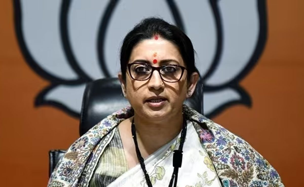 Smriti Iranis reaction to the meeting of opposition leaders Smriti Irani's reaction to the meeting of opposition leaders