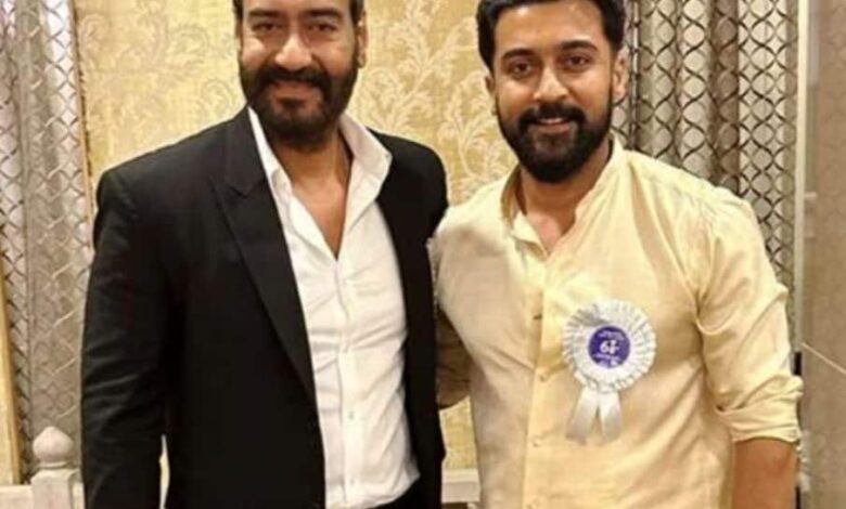 Ajay Devgn wishes Suriya on his 48th birthday with a stunning picture