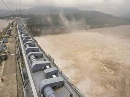 high-level Water released from Haryana Dam in Delhi