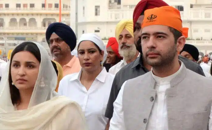 Pictures of Parineeti Chopra And Raghav Chadha from Amritsar