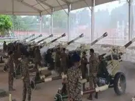 21 gun salute given by Indian field gun for the first time on Independence Day 2023