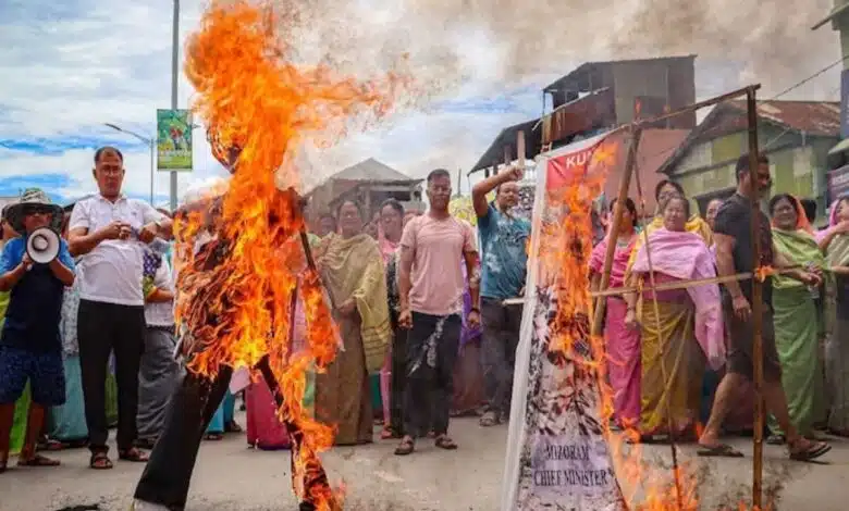 Violence erupts again in Manipur, 3 people of Meitei community killed in Bishnupur district