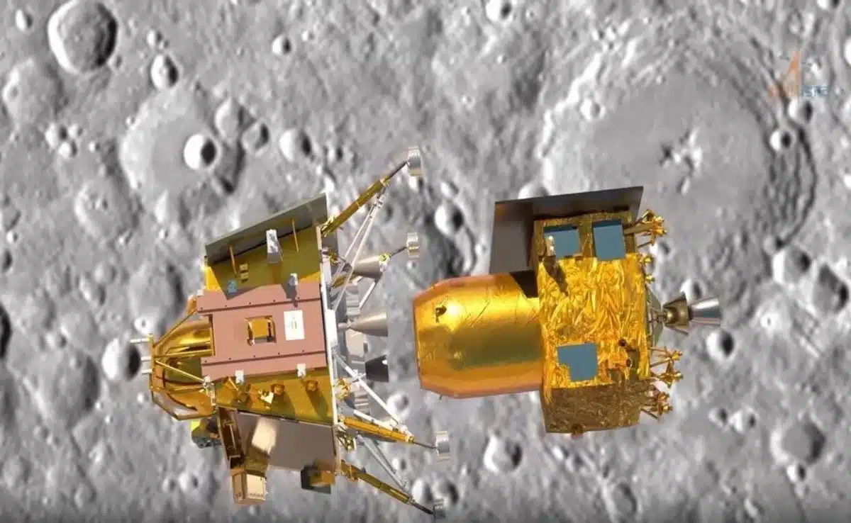 Chandrayaan-3 sent new pictures of Moon taken during landing to ISRO