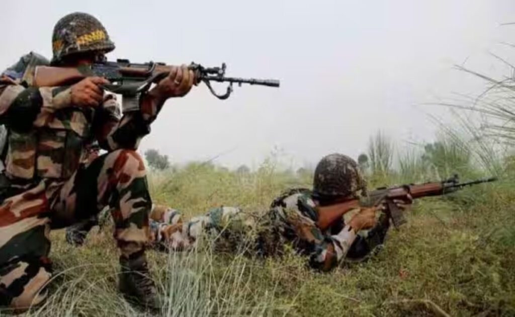 Three soldiers of the Indian Army were martyred in Kulgam of Jammu and Kashmir.