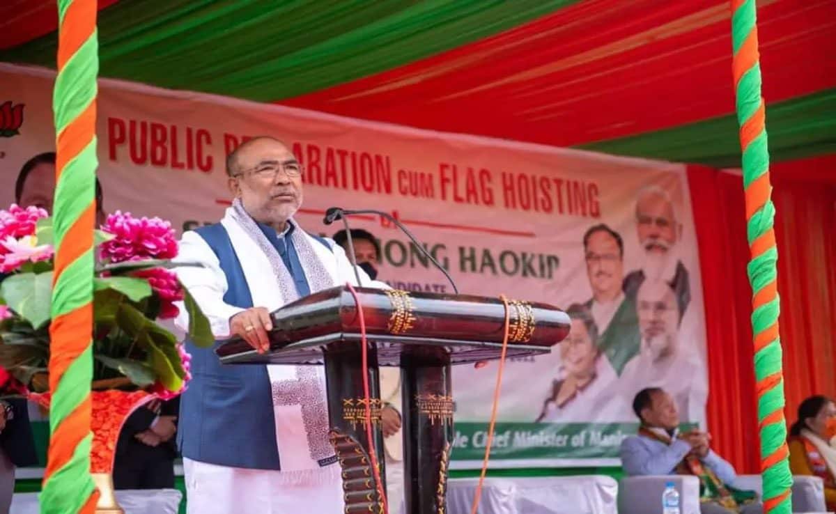Manipur CM appeals for peace in the state on 77th Independence Day