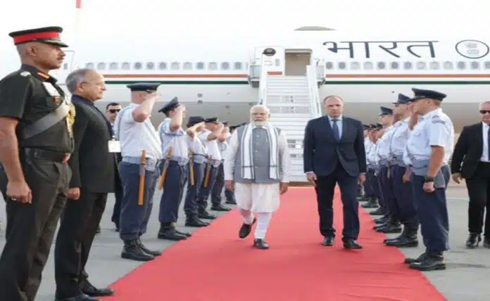 PM Modi reached Athens, Greece on a one-day visit