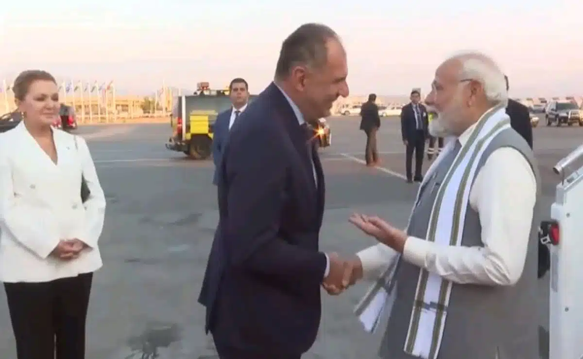 PM Modi reached Athens, Greece on a one-day visit