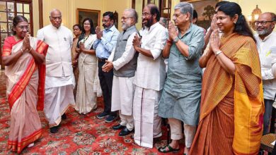 Opposition leaders meet President Draupadi Murmu over Manipur violence