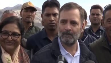 Rahul Gandhi pays tribute to his father Rajiv Gandhi on his birth anniversary in Ladakh