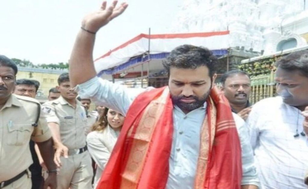 Rohit Sharma visited Tirupati Balaji temple with family before Asia Cup