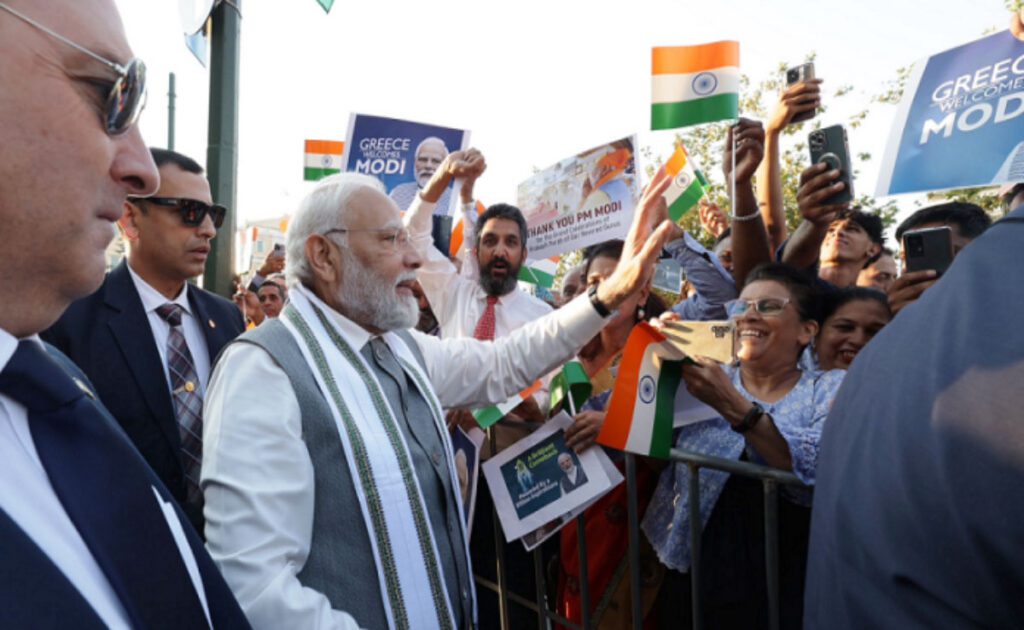 PM Modi reached Athens, Greece on a one-day visit