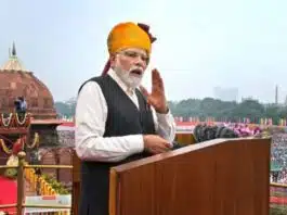 PM Modi's Independence Day speech lasted for 90 minutes, which was his fourth longest speech.