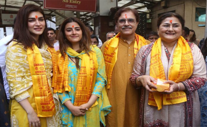Kriti Sanon visits Siddhivinayak temple after winning National Award
