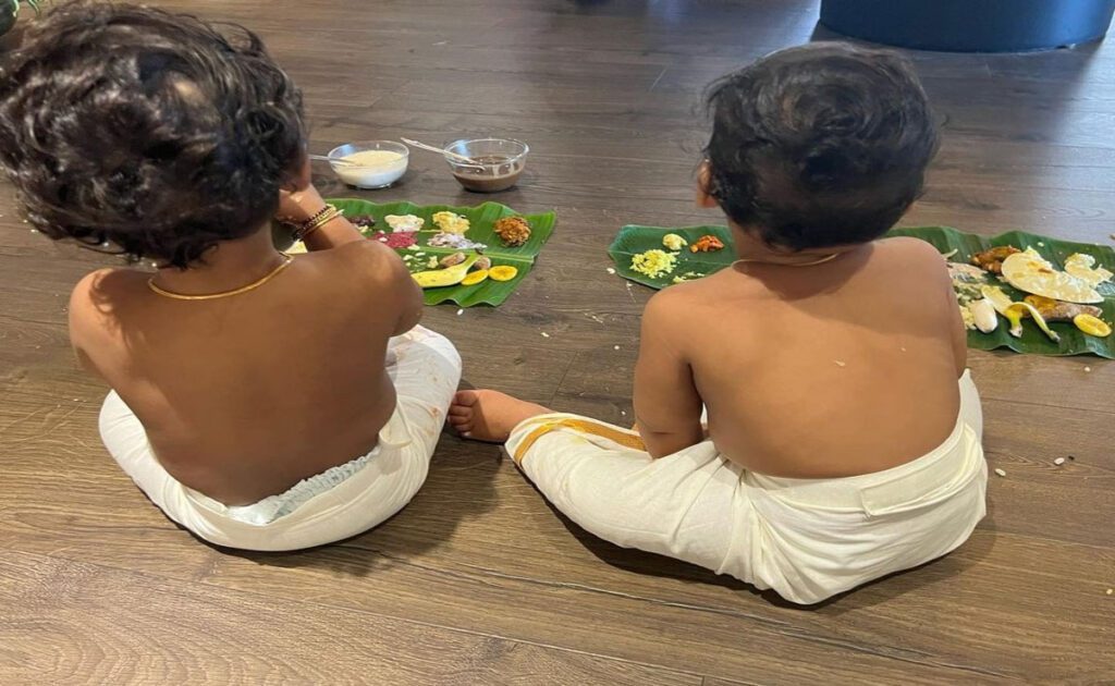 Nayantara and Vignesh Shivan celebrate first Onam with their twins