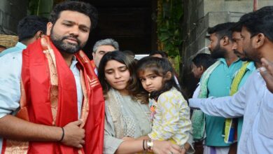 Rohit Sharma visited Tirupati Balaji temple with family before Asia Cup
