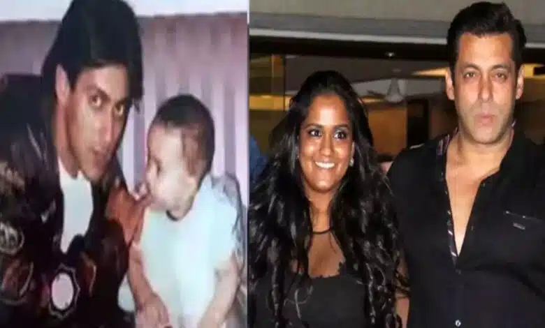 Salman Khan shared a childhood picture of sister Arpita Khan on her birthday.