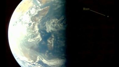 Aditya L1 took pictures of Earth and Moon, ISRO shared video