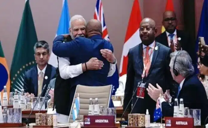 African Union becomes permanent member of G20, PM Modi welcomed with embrace