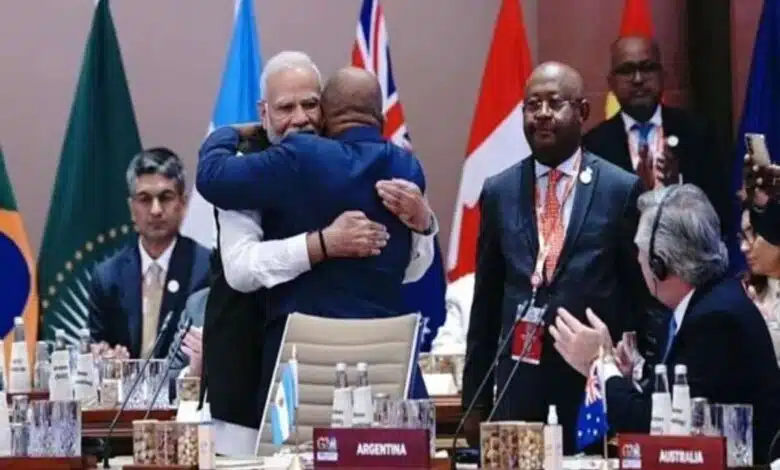 African Union becomes permanent member of G20, PM Modi welcomed with embrace