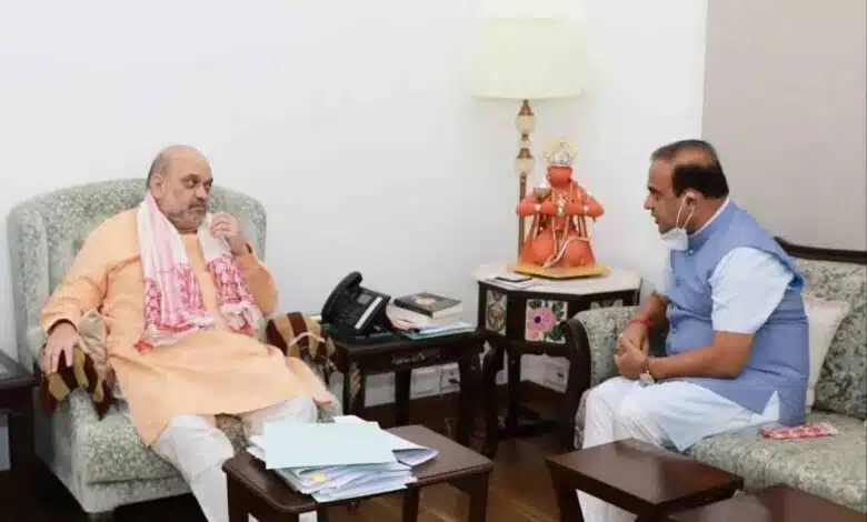 Assam Chief Minister met Amit Shah regarding removal of AFSPA from the state