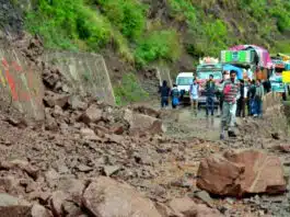 Jammu: 4 people died after truck fell into a ditch on Jammu-Srinagar National Highway.