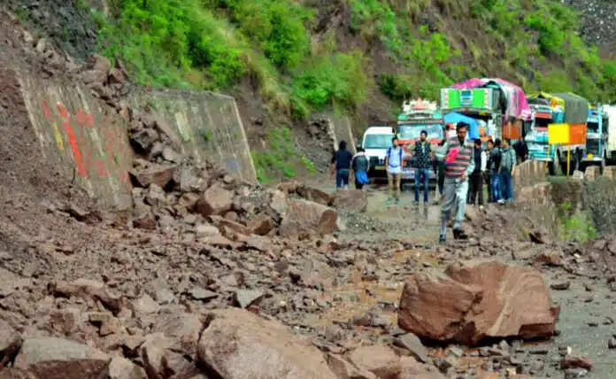 Jammu: 4 people died after truck fell into a ditch on Jammu-Srinagar National Highway.