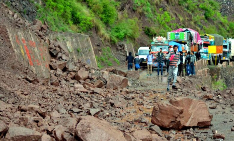 Jammu: 4 people died after truck fell into a ditch on Jammu-Srinagar National Highway.