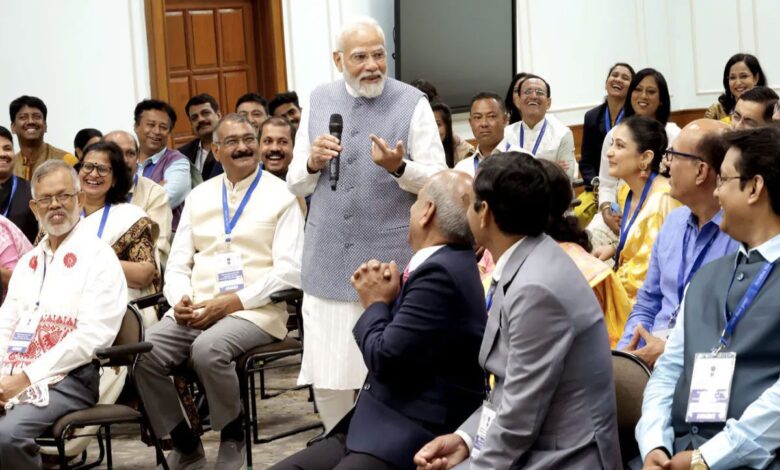 PM Modi interacts with National Teacher Award winners