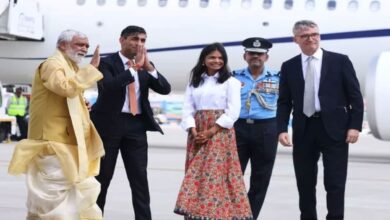 G20 Summit: British Prime Minister Rishi Sunak and his wife reach India