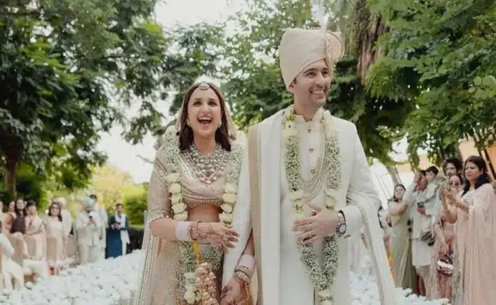 First pictures of Parineeti Chopra and Raghav Chadha's wedding revealed