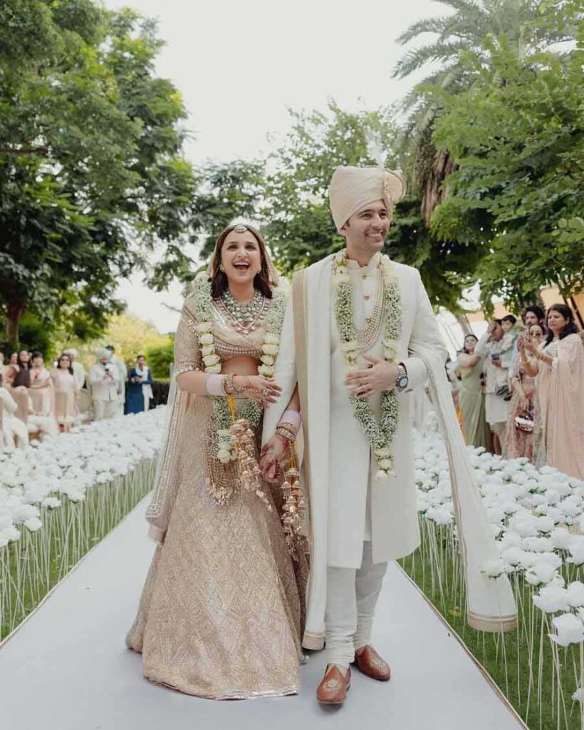 First pictures of Parineeti Chopra and Raghav Chadha's wedding revealed