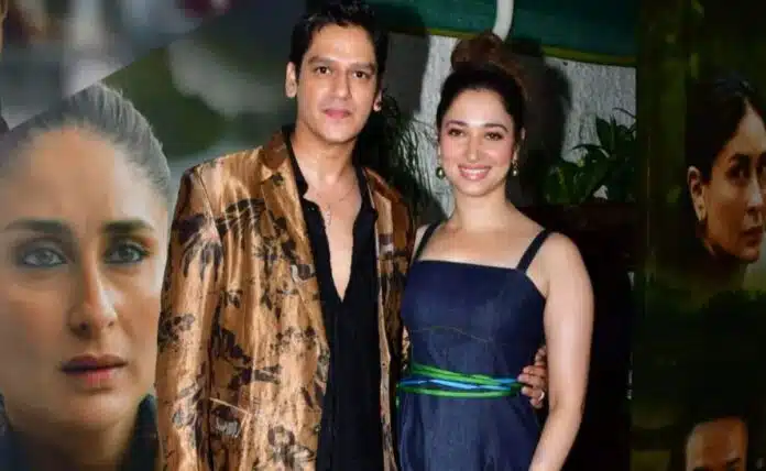 Tamannaah Bhatia and Vijay Verma arrived hand in hand at the screening of Jaane Jaan.