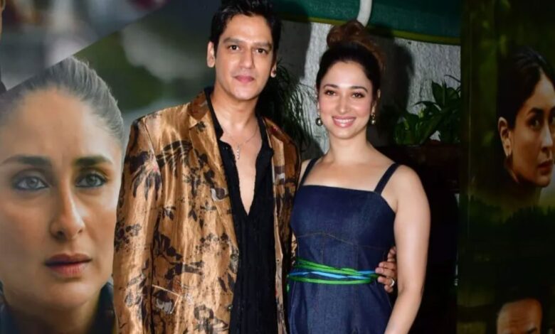 Tamannaah Bhatia and Vijay Verma arrived hand in hand at the screening of Jaane Jaan.