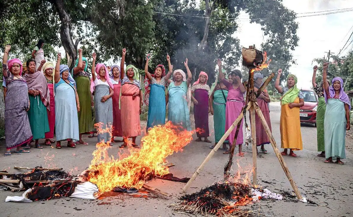 pallel district violence Manipur: Three people died in fresh violence in Kangpokpi district