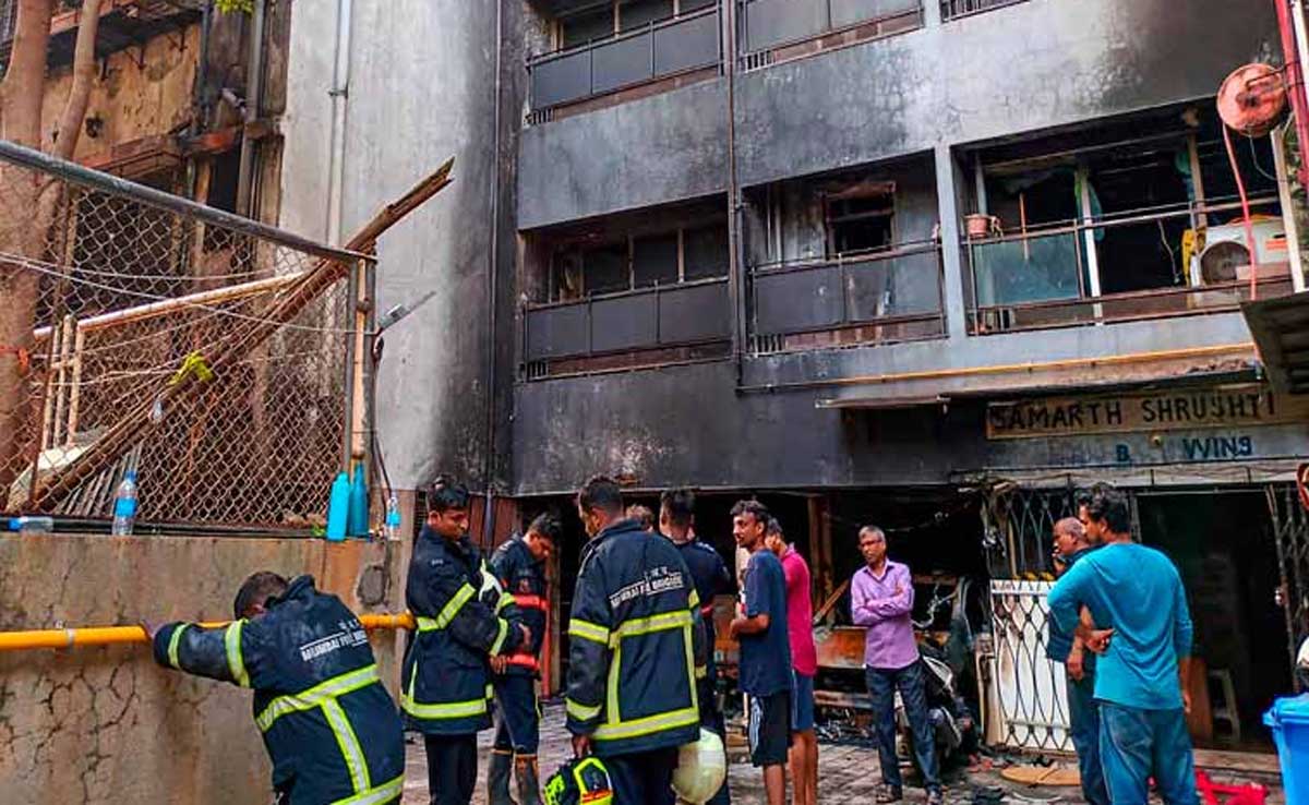 Goregaon Mumbai: Massive fire breaks out in 7-storey building in Goregaon area, 8 dead, more than 40 injured