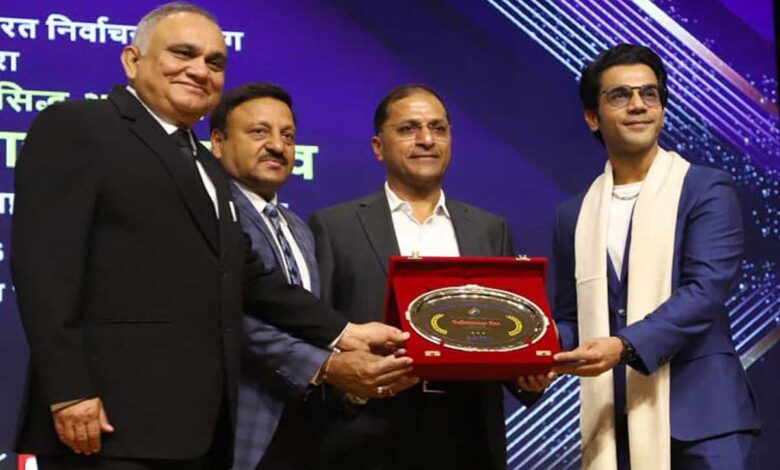 Rajkummar Rao appointed national icon of Election Commission