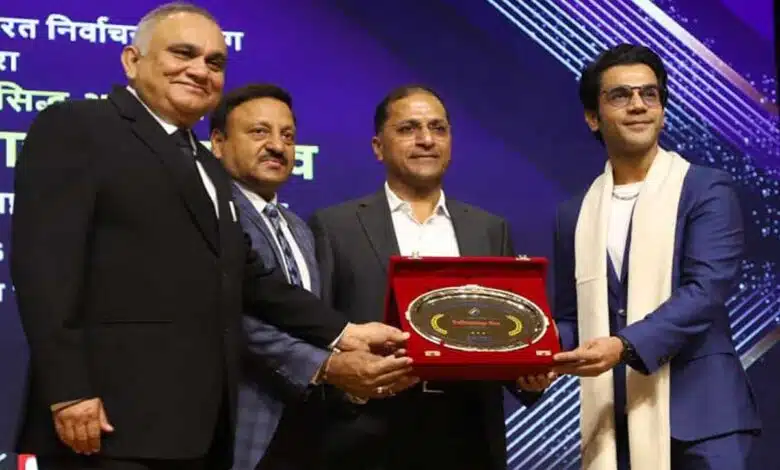 Rajkummar Rao appointed national icon of Election Commission