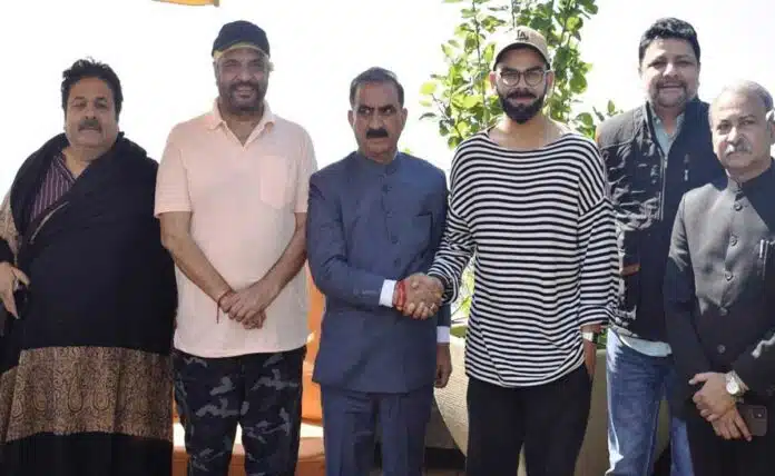 Virat Kohli met Himachal Pradesh CM Sukhwinder Singh Sukhu