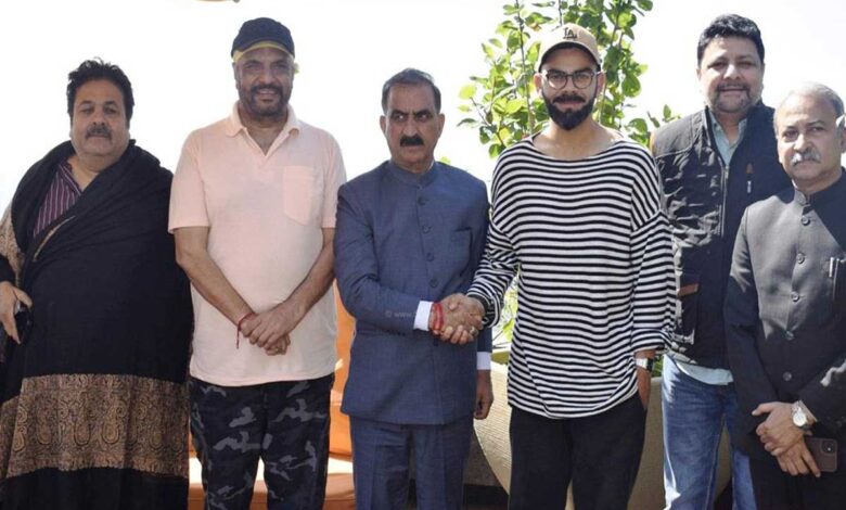 Virat Kohli met Himachal Pradesh CM Sukhwinder Singh Sukhu