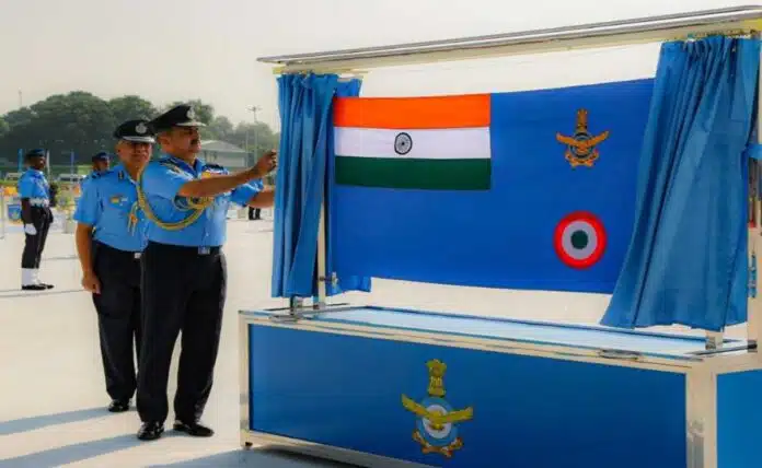 Indian Air Force unveils its new flag after 72 years