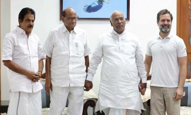 Sharad Pawar met Rahul Gandhi and Mallikarjun Kharge in Delhi