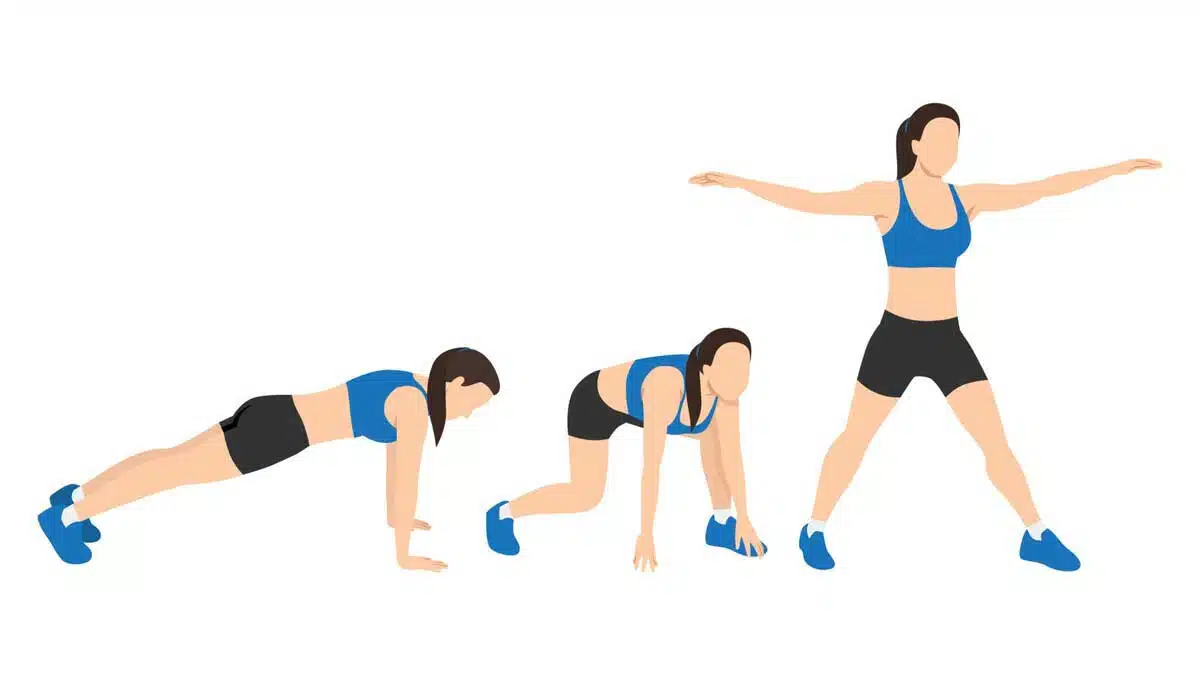 burpees Aerobic Exercises: For better health and weight loss